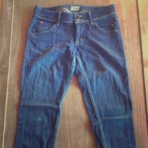 Hudson dark wash skinny jeans, size 26